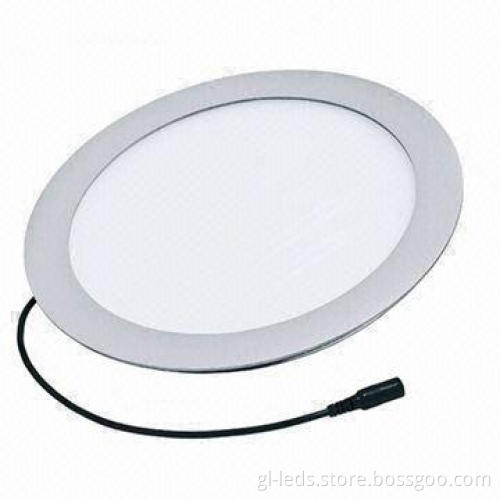 Round LED Panel Light, CE, RoHS Marks, 100 to 240V AC Input, Super Bright LED as Lighting Source